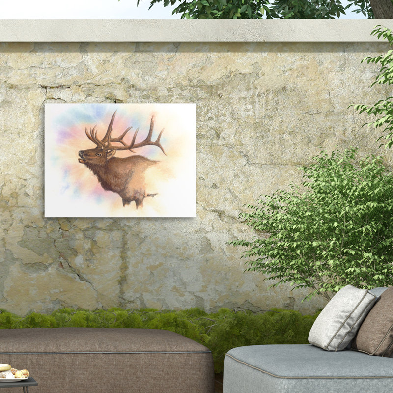 Toile d'extérieur Dave Bartholet Wapiti, H 14 po x l 19 po