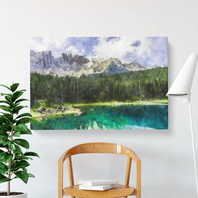 Cerezza Lake in Italy - Wrapped Canvas