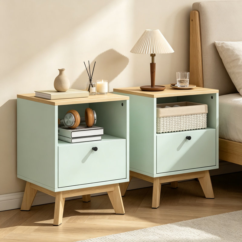 40 cm W Bedside Table