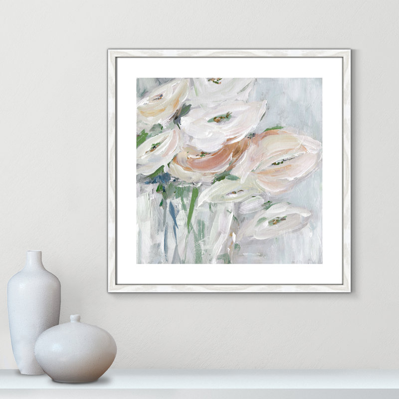 Impeccable " Impeccable " by Susan Pepe, White Wood Framed Paper, 24.75" H x 24.75" W x 0.75" D