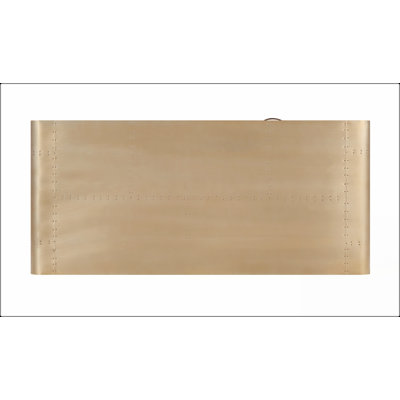 Bureau d'écriture rectangulaire en aluminium avec plateau en patchwork doré et tiroir en tissu pour bureau à domicile moderne