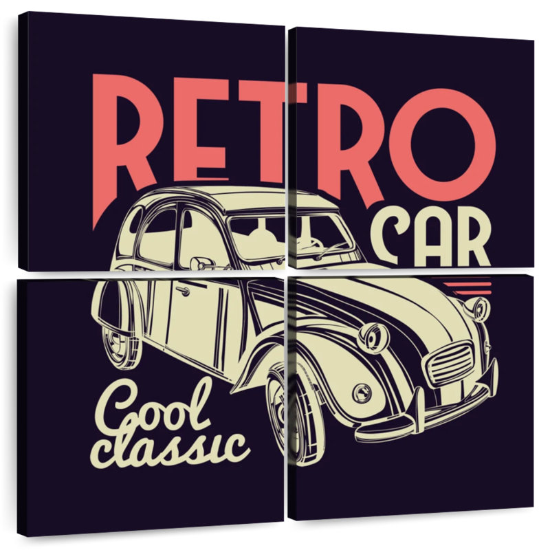 Mehar Cool Classic Retro Car, 45" H x 45" W
