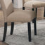Ensemble de table de salle à manger, table avec 6 chaises d'appoint rembourrées pour la salle à manger-1951038243