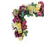 Guirlande Holiday 9 'avec hortensias et baies de Bourgogne