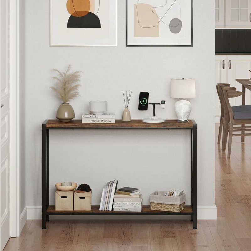 Coffee Table, 76.5cm H x 32.5cm W x 114cm D, Brown, Brown, Brown