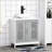 kleankin Modern Under Sink Cabinet with 2 Doors, Pedestal Under Sink Bathroom Cupboard, Bathroom-478144081