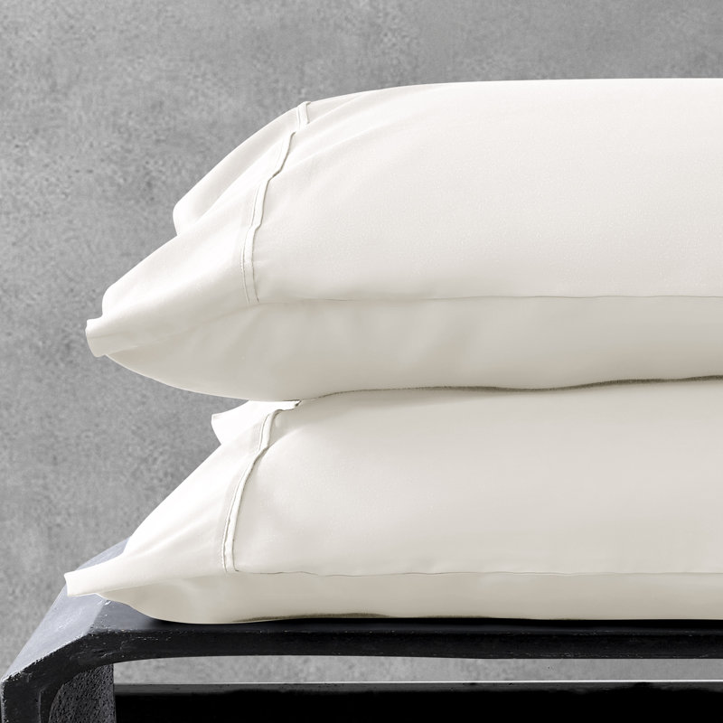 Laflin Sateen - Set of 2, White, Standard