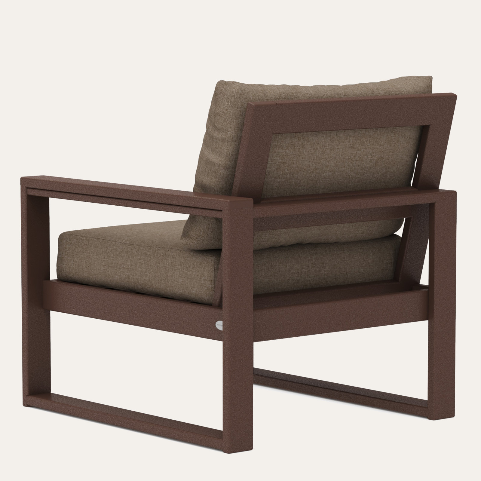 Edge Patio Lounge Chair, Spiced Brown Revolution®, Mahogany