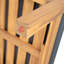 Chaise longue d'extérieur en acacia