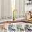 Linen Rod Pocket  Light Filtering Striped Kitchen Cafe Curtains Curtains-804619942-804619945