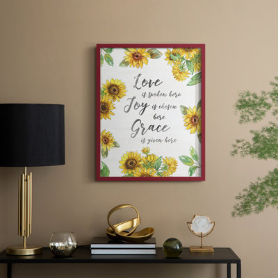 Grace Grace Here, reproduction encadrée - bois massif
