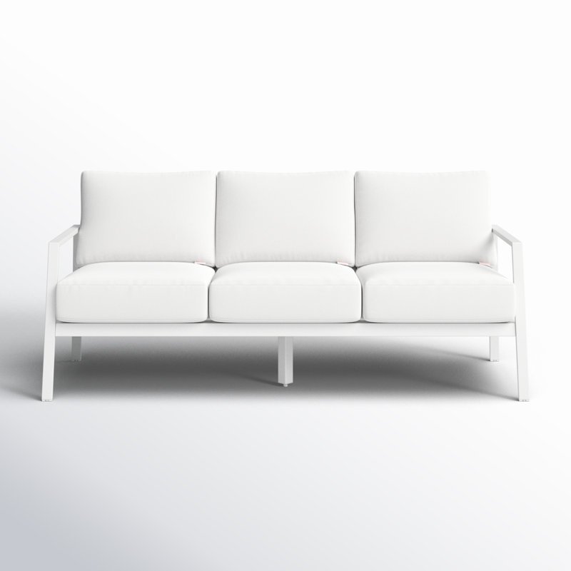 Armando 75" Aluminum Outdoor Sofa with Sunbrella Cushions