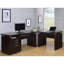 Bureau en L avec classeur mobile