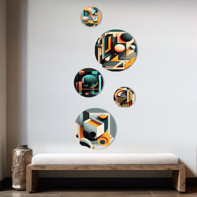 Abstract Wall Decor on Metal