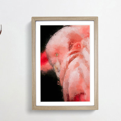 Pink Flamingo - Picture Frame Painting Print