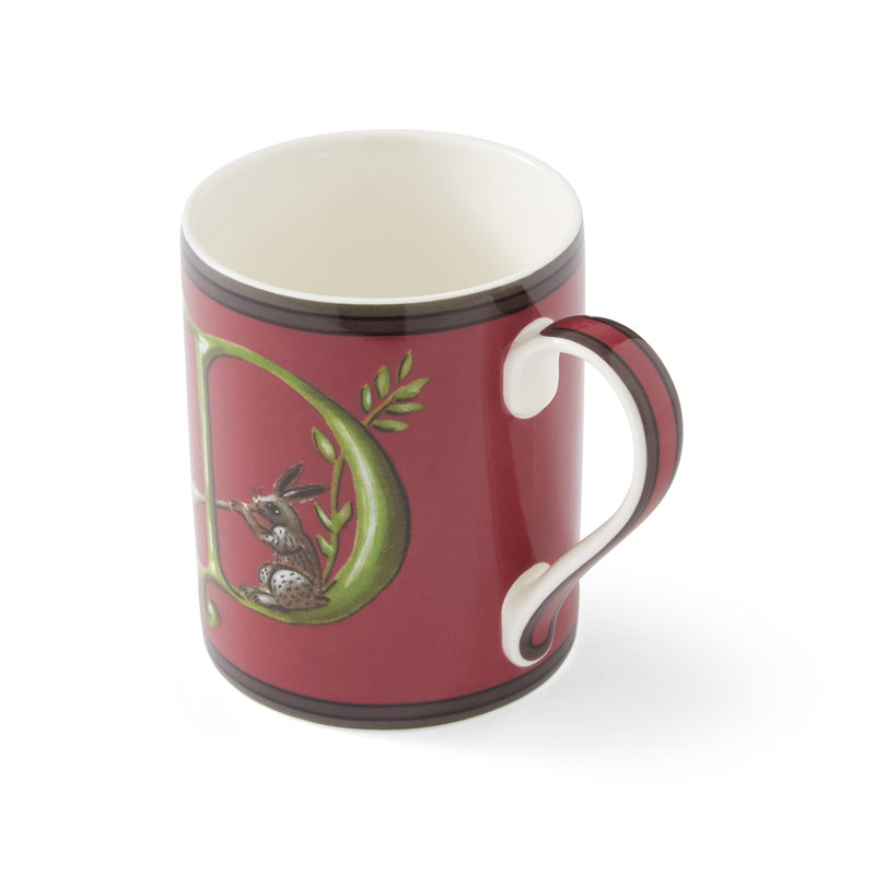Kit Kemp, Alphabet - Mug A-Z, Red, D