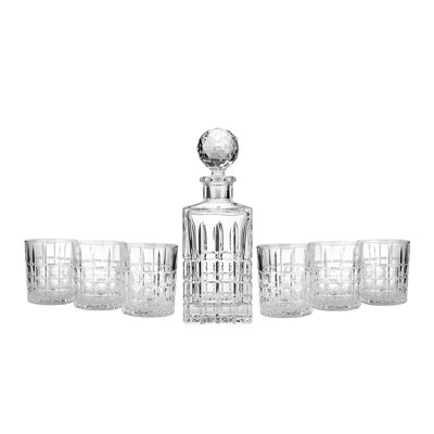 Crystal 7 - Piece Beverage Serving Set