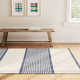 La Mirada Navy Handwoven Cotton Rug