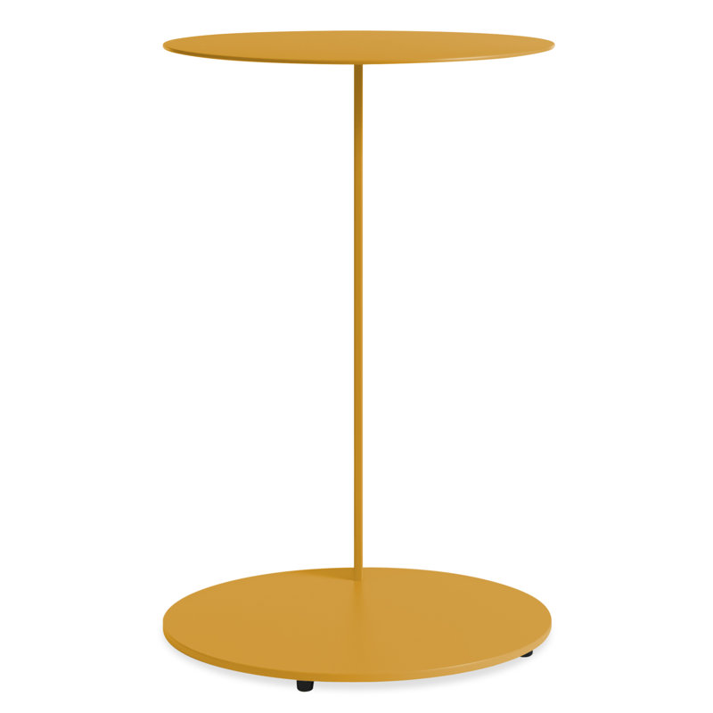 Note End Table, 25" H x 16" W x 16" D, Mustard