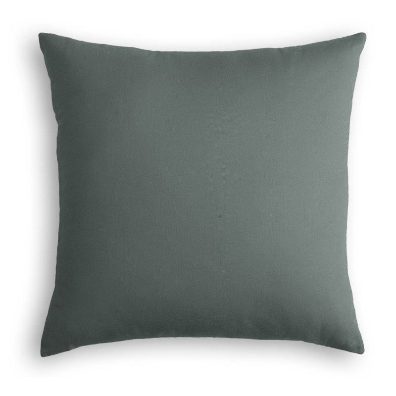 Housse de coussin en lin , 24 po x 24 po, Gris anthracite