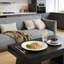 Rectangular Wooden Coffee Table with Rustic Finish (47.24")