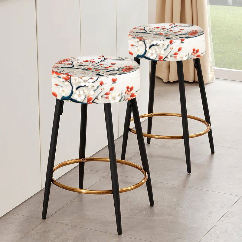 Asian Minimalisme I - Ensemble de 2 tabourets de bar orientaux