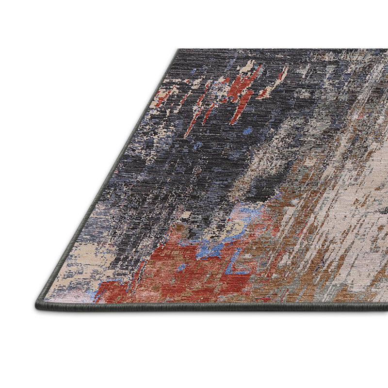 Tapis noir / rouge Boyds, Rectangle 2 pi x 4 pi
