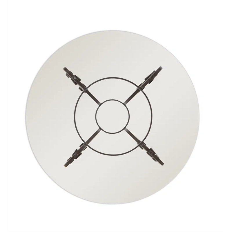 Round Glass Dining Table,  60" W x 60" D