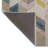 Beige Themed Multi-Colored Stripe Section Geometric Shape Patterned Modern Decorative Rug-415957531
