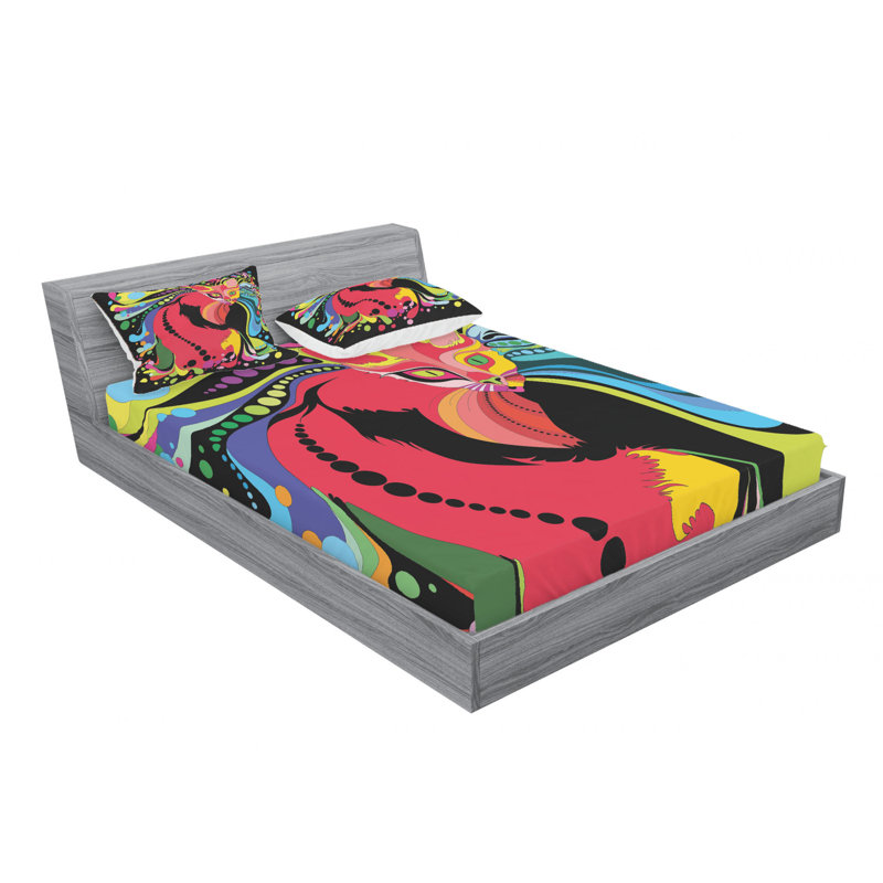 Microfiber Sheet Set, Queen Sheet Set with Fitted Sheet