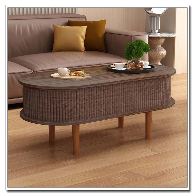 Table basse, 1 Dessus à plateau ovale