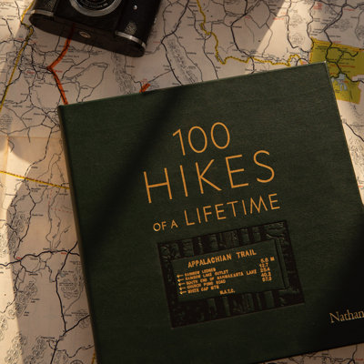 100 Hikes Of A Lifetime Leather Bound Book