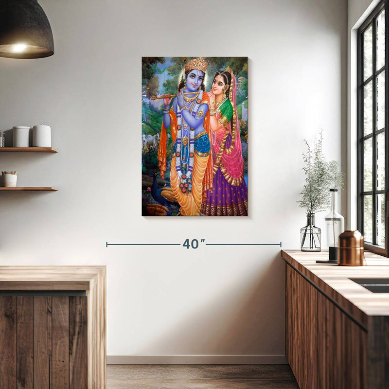 Adella Krishna And Radha, 36" H x 24" W