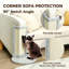 56cm Corner Cat Scratching Post with Sisal Scratching Pad for Indoor Cats