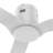 52-INCH DC Motor Flush Mounted White Ceiling Fan with Remote Control. without Light-1381123497