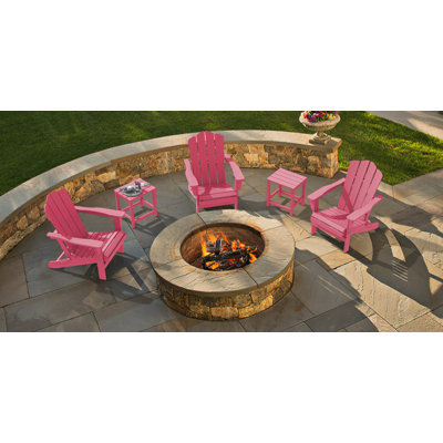 Chaise Adirondack pliante en plastique Wolak