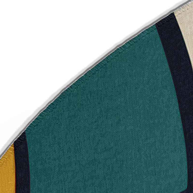 Zippy Pop Indoor And Outdoor Area Rug, Round 5'