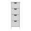 Armoire de rangement blanche pour salle de bain