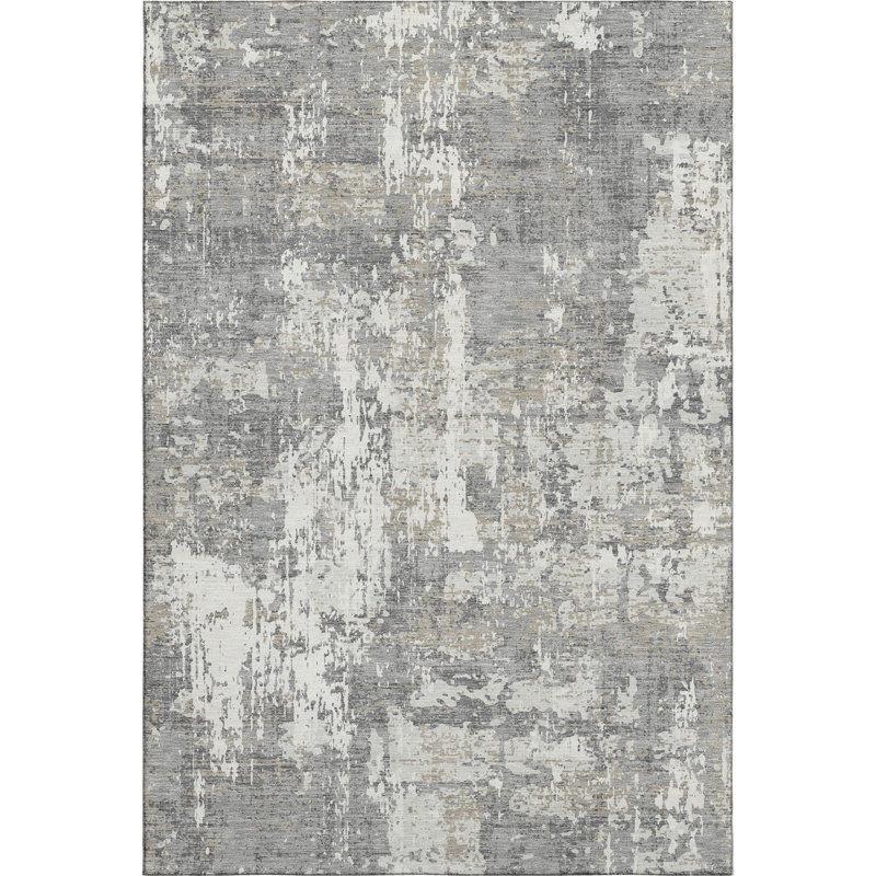 Premium Machine Washable Mayfield AMF1008 Abstract Rug, Rectangle 8' x 10'