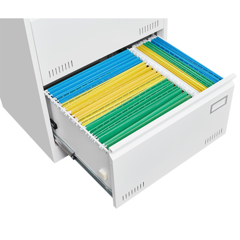 Filing Cabinet Lateral File Cabinet 3 Drawer Filing Cabinets with Lock, Locking Metal File Cabinets Three Drawer Office Cabinet for Legal/Letter/A4/F4 Home Offic