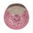 4" Glass Crackled Candle - Contemporary Glam 11oz Pink Santal Vanilla Scented Decorative Candle - Trendy Home Decor - Easy Candle Gift Idea.