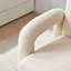 Chaise d'appoint en sherpa moderne