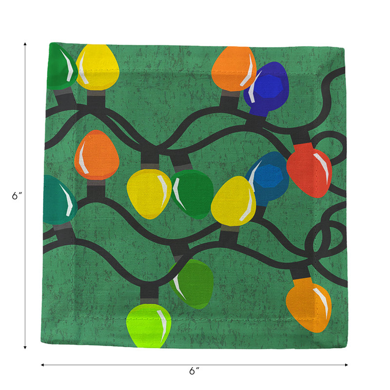 Square Napkins, Green