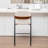 Devane Upholstered Counter Stool With Armrest-123161714