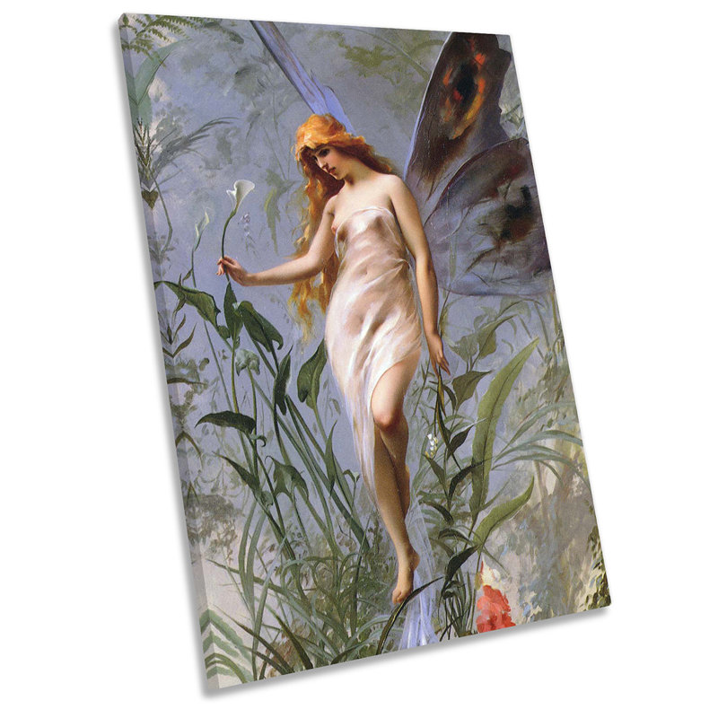X7654 Falero Lily Fairy Picture by Luis Ricardo - Wrapped Canvas Painting, 45.7cm H x 30.5cm W x 2cm D