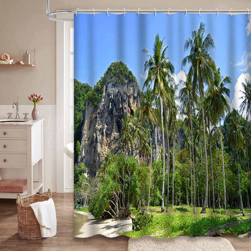 Rideau de douche Beach Andaman Sea, L 72 po x l 78 po