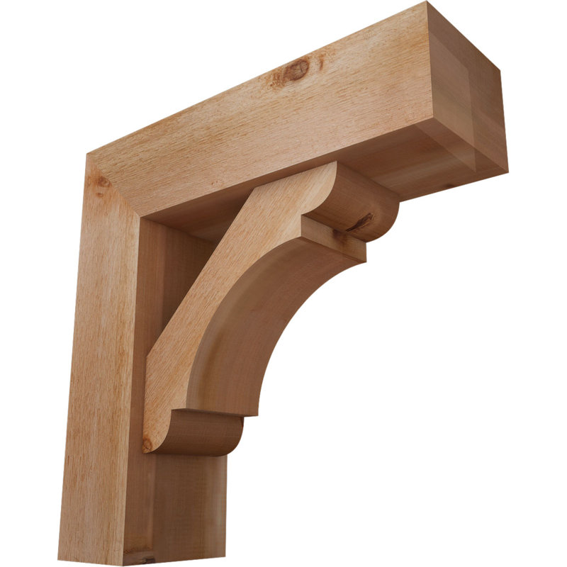 Support de bloc olympique avec entretoise décalée, 26 x 26, Cèdre rouge occidental de l 8 po (scié brut)