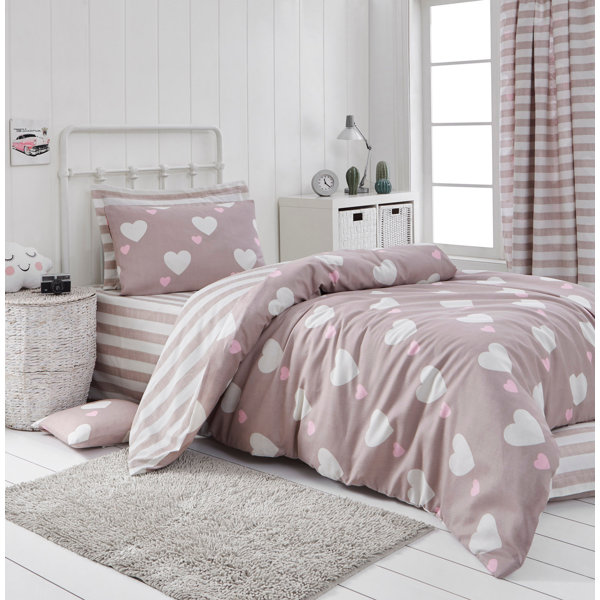 Couette Patchwork Enfant Pottery Barn Kids, 100% Coton Rose Et Blanc, Taille Jumeau