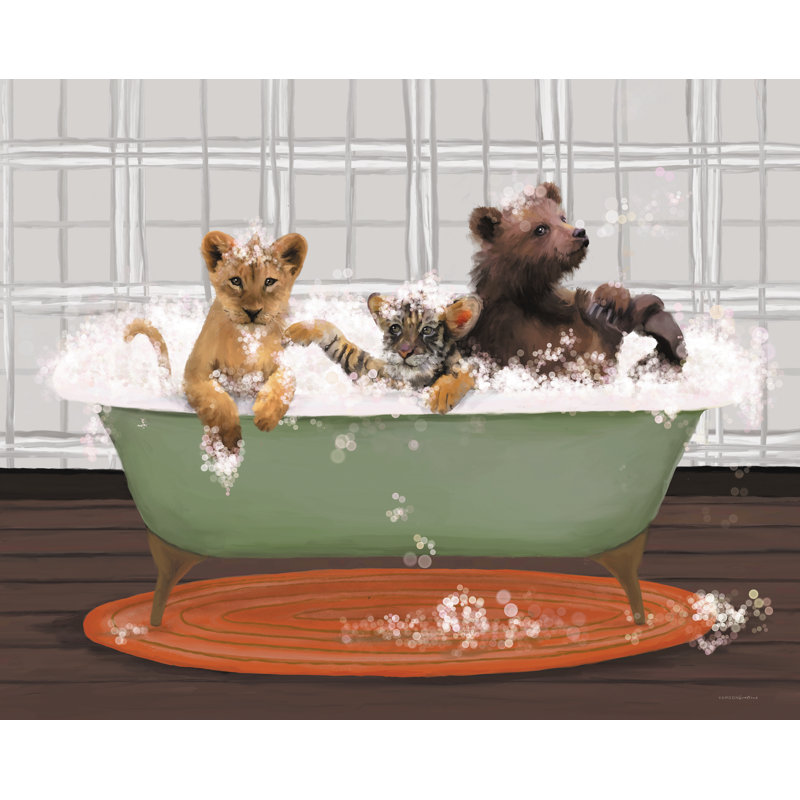 «Beya Lions And Tigers And Bears, Oh My On Canvas» par Kamdon Kreations, reproduction, H 24 po x l 36 po