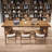 Burlywood Rectangular Solid Wood Executive Desk-522340428